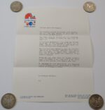 1989 Les Nordiques Letter with Photo Copied Signatures. - Image 2