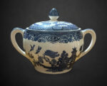 Vintage Churchill blue willow tea set - Image 2